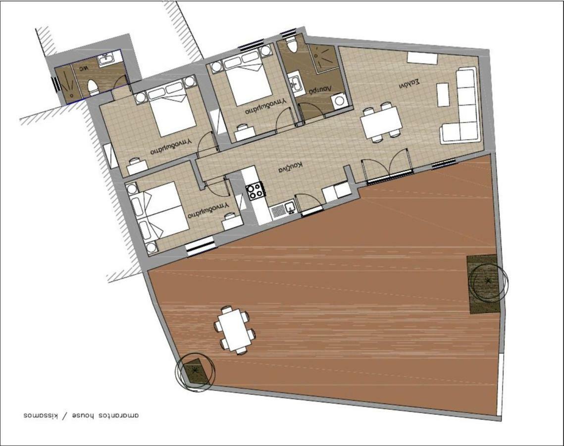 Amarantos House Villa กิสเซมอส ภายนอก รูปภาพ